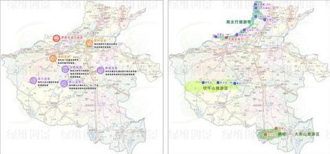 河南溫泉資源分布及山岳資源分布